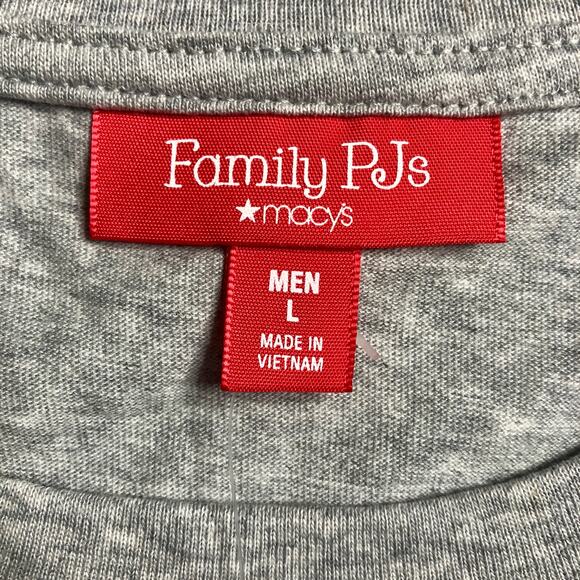 Holiday Family PJs Blue and Grey Holiday Lights 2 Piece Set - Size Large - Picture 7 of 16